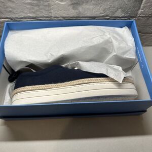 Jack Rogers Platform Sneakers Mia Midnight Navy Size 9M NIB